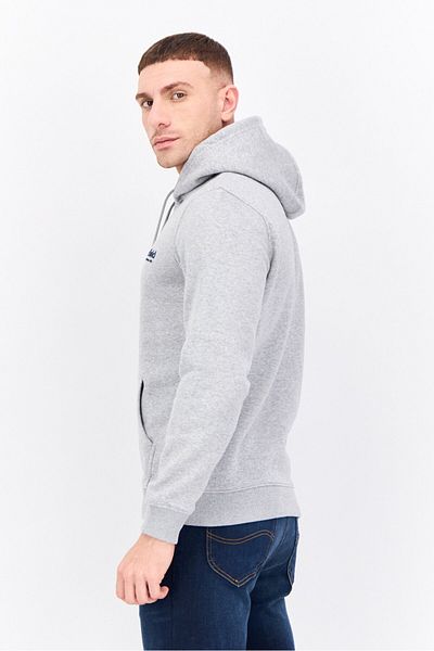 Penfield Men Hooded Brand Logo Long Sleeve Sweatshirt, Grey