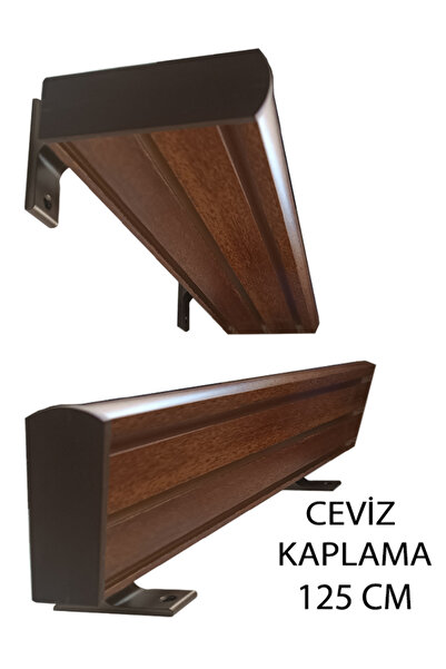 PERDE Mix 125 Cm Vip Dekoratif Perde Ray Kornişi Alüminyum 3 Kanallı