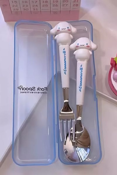 EFBUTİK Cinnamoroll Character Fork Spoon Set