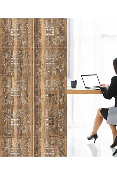 2holgun Lazer Kesim Sarkıt Paravan,Ahşap Seperatör, Panel Levha Seti Dekorasyon Ahşap Oda Bölücü çip işlemci