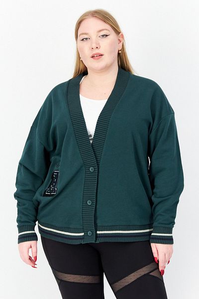 adidas Women Sportswear Fit Long Sleeve Training Sweater, Green