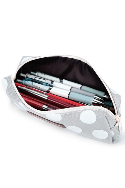 Eazy Kids Pencil Pouch - Polka white