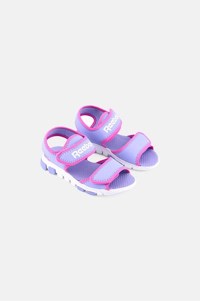 Reebok صندل خارجي بإغلاق فيلكرو للبنات من Wave Glider III، لون لافندر