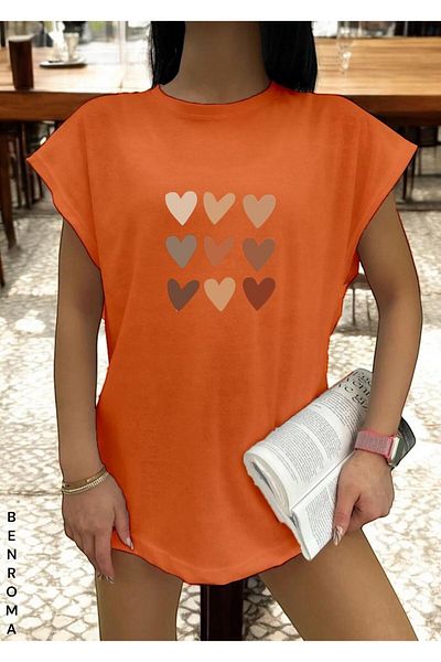 BENROMA 1 tricou este un cadou pentru achiziții de 6 și mai sus în coș - tricou fără mâneci imprimat