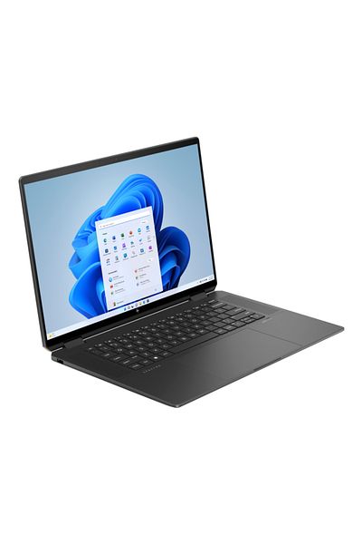 HP جهاز Spectre X360 2-In-1 16-AA0005Ne معالج Intel Core Ultra 7 ذاكرة وصول عشوائي 32 جيجابايت ومحرك أقراص SSD سعة 1 تيرابايت وشاشة 16 بوصة باللون الأسود