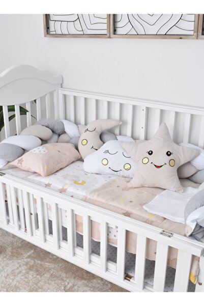 Fun Moment غطاء سرير أطفال مكون من 7 قطع مع أقسام حلزونية