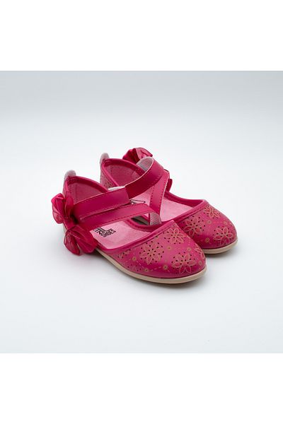 Arçın Shoes Fuchsia Floral Patterned Girls' Shoes – Add Elegance to Little Steps
