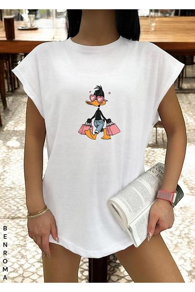 BENROMA 1 tricou este un cadou pentru achiziții de 6 și mai sus în coș - tricou fără mâneci imprimat