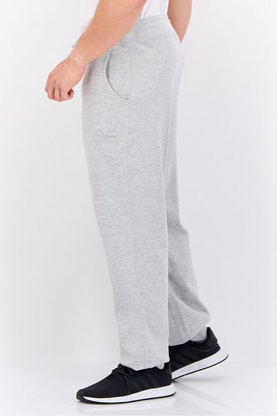 Crosshatch Men Sportswear Fit Outdoor Sweatpants, Heather Grey
