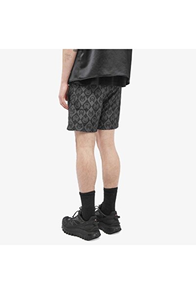 Moncler Monogram Swim Short in Black