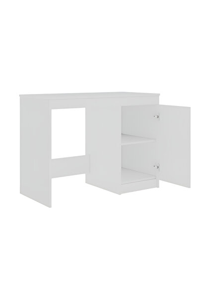 KRM HOME Kapaklı suntalam dekoratif çalışma masası (BEYAZ)