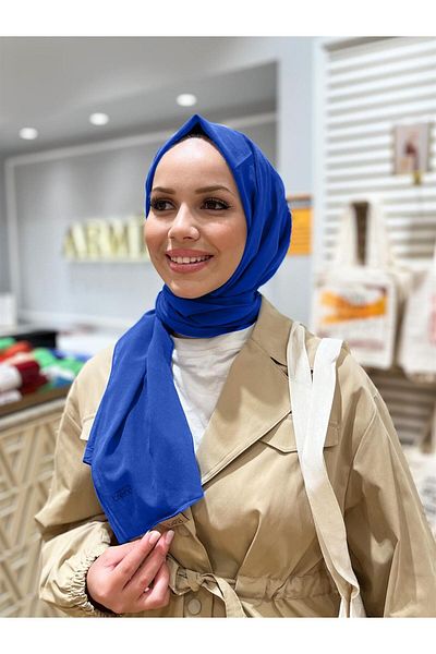 Armine Σάλι σιφόν τάσης Crinkle - Atskrn-28 - Saks Blue