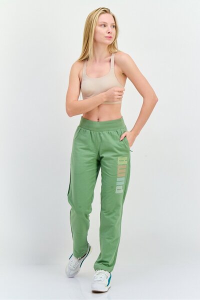 Puma Women Regular Fit Outdoor Sweatpants, Olive