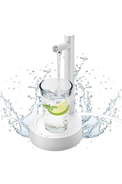 AWH Desktop Water Dispenser, USB Charging, 6 Flow Levels, Removable Pump for 5 Gallon Bottles