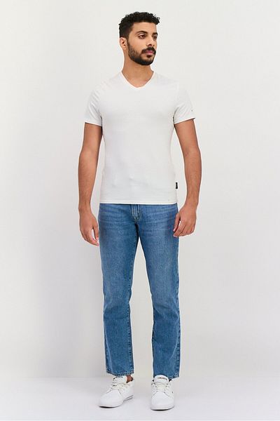 GAP Men Straight Fit Washed Denim Jean, Blue