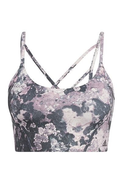 adidas Σουτιέν adidas Adidas Wms Sport-bh Yo Ls Ll Aop, Γκρι, Γυναικείο