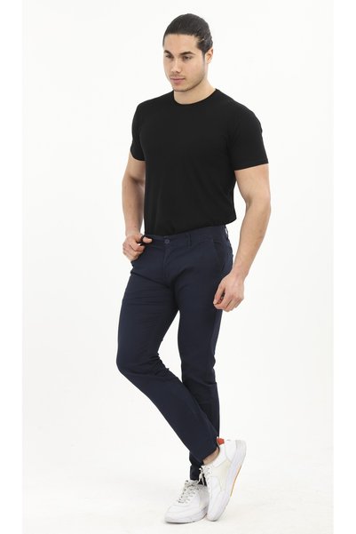 TOM FREE STORE Men's Comfortable Fit Lycra Stretchy Cotton Trousers