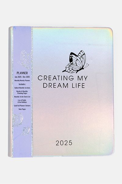Votum Creating My Dream Life 2025 Planner, Silver Combo