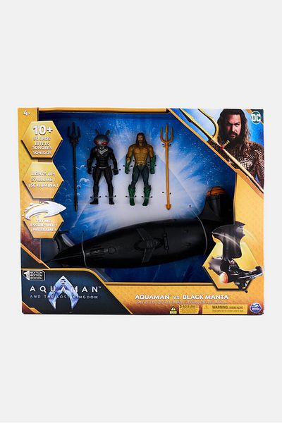 DC Aquaman Vs Black Manta Battle Set , Blue