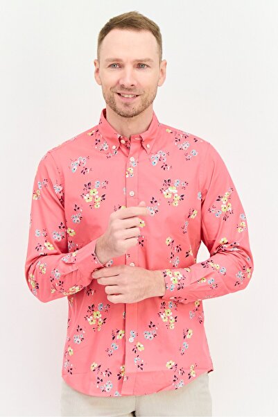 Harmont & Blaine Men Regular Fit Floral Print Long Sleeves Casual Shirt, Mult...