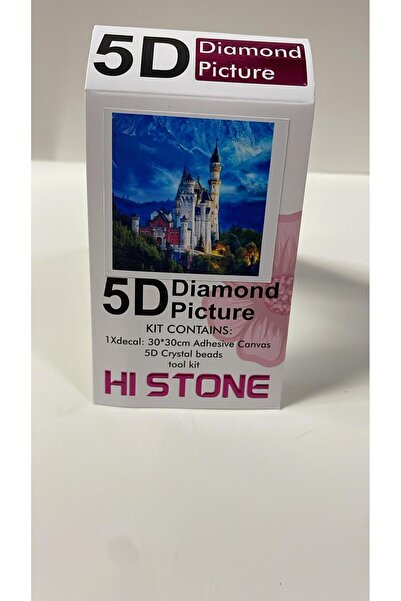 Yapboz Boncuklu Goblen 5d Taşlı Mozaik Elmas Goblen 30 x 30 Tamamı Yuvarlak Boncuklu