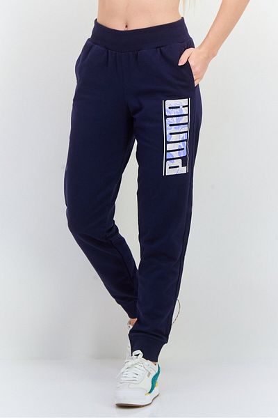 Puma Women Regular Fit Outdoor Sweatpants, Navy