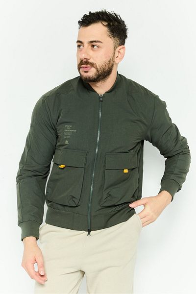 adidas Men Sportswear Fit Long Sleeves Outdoor Jacket, Olive