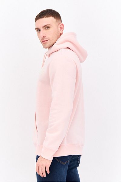 Members Only Men Hooded Embroidered Logo Long Sleeves Sweatshirt, Pink