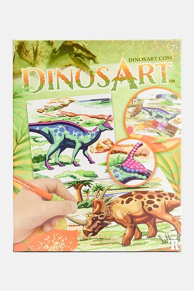 dinosart Dazzle by Number, Green
