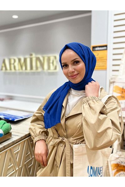 Armine Σάλι σιφόν τάσης Crinkle - Atskrn-28 - Saks Blue