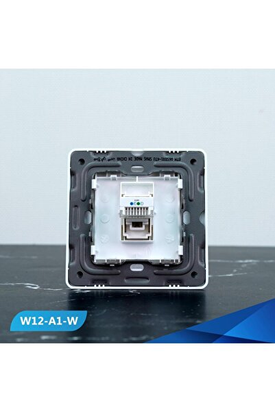 Btm كابل هاتف فردي، أبيض، مقبس ملتوي - قطعتين