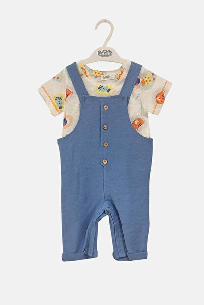 Bebetto Düğme Detaylı Pantolonlu Salopet Takım