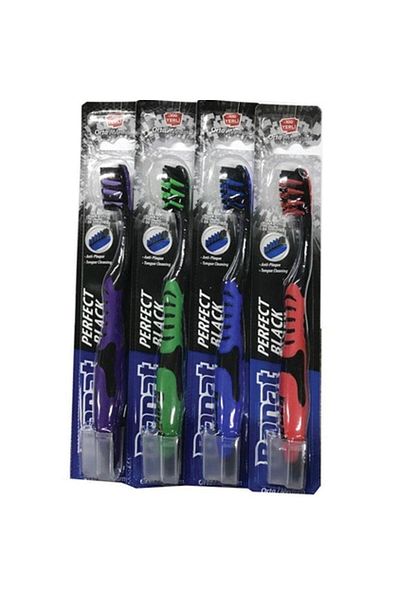 Banat Perfect Black 4-Pack Toothbrush