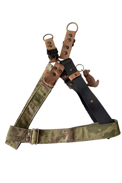 balkonda 60-100cm Adjustment Black Camouflage Dog Chest Collar - Large Breed Harness Gt4-26