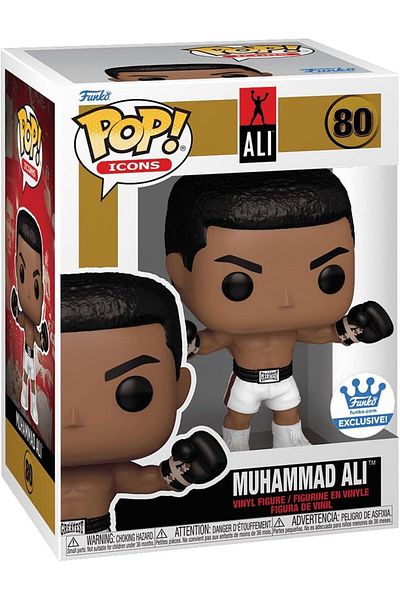 Funko بوب! أيقونات محمد علي (الأسلحة مرتفعة) # 80 Funko Shop شخصية حصرية