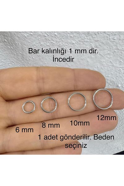 Arescollection 316L Steel 1 mm Thickness Thin Straight Tragus Cartilage Nose Conch Rook Matching Piercing Earring 1Pcs