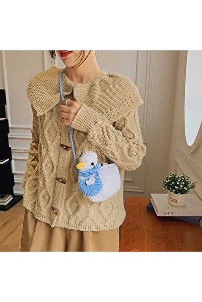 Kadın Girişimciler Atölyesi Duck Shaped Fun and Joyful Design Handmade Knitte...