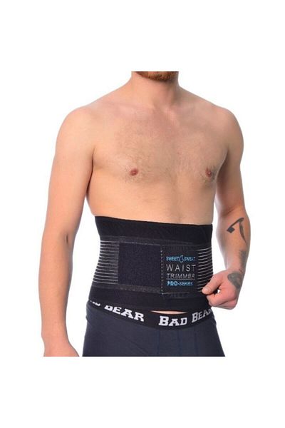 MultiFlexPro Black Thermal Sauna Waist Corset - Belted
