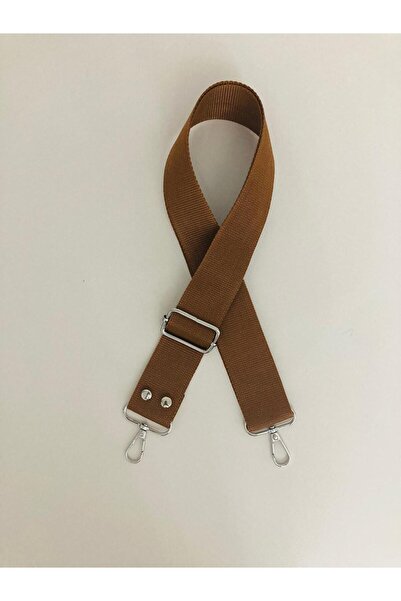 FERİHA HOBİ AKSESUAR حزام حقيبة بوليستر مع تفاصيل فضية (عمود 4 سم)