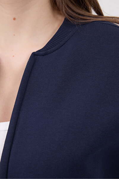 Addax Fermuarlı Şardonlu Sweatshirt H11021-J7