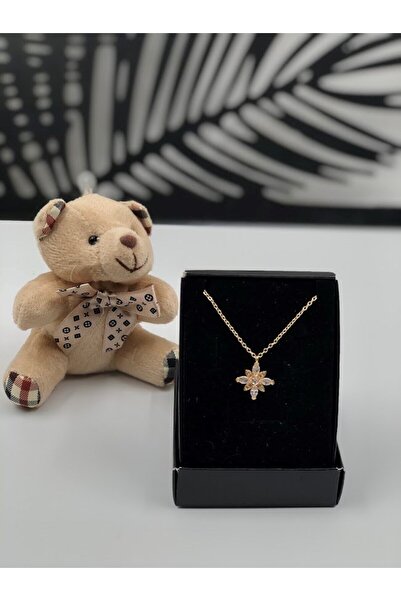 Denseden 14 Şubat Sevgililer Günü Hediyesi Ayıcık Anahtarlık Ve Zarif Kolye S...