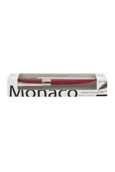 Bruno Visconti Monaco Ballpoint Pen 0.5 Mm. Blue Special Box with Spare Gift