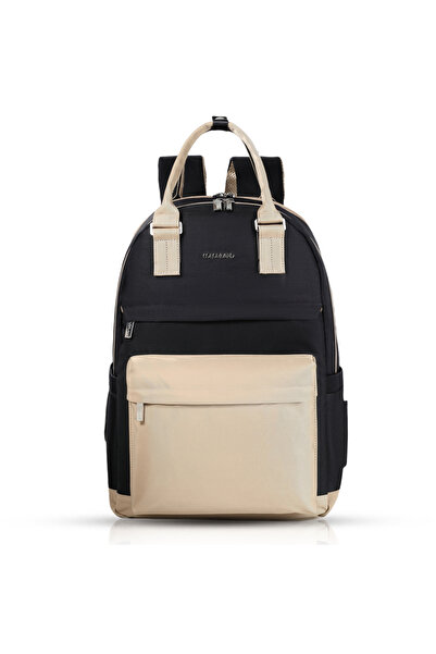 Little Story حقيبة ظهر للحفاضات للسفر للأم والأب من كينزي - باللون الأسود