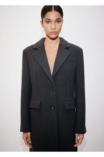 MANGO Woman 100% Wool Coat