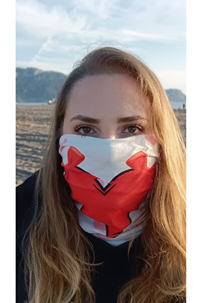 MODA KLCTAK KALP DESENLİ BOYUNLUK (BUFF)