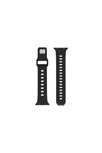 Green Lion حزام أخضر من سلسلة Premier Hovel لساعة Apple Watch مقاس 38/40 مم - أسود