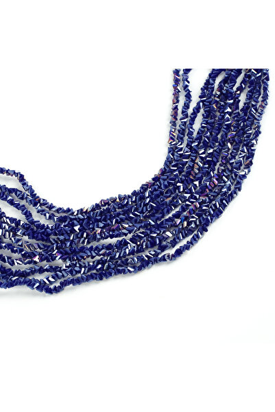 yfhobi 1 Dizi (110-120Adet) - 4 mm Üçgen Kristal Cam Boncuk Dizisi Şeffaf Jan...