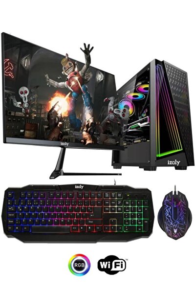 IZOLY Hnd X I5-4570 16gb 256gb Ssd Rx 550 4gb 24'' Oyuncu Masaüstü Bilgisayarı