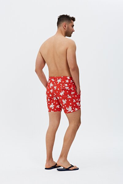 redowl Caretta Desenli Şort Mayo