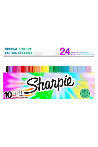 Sharpie Permanent Marker Pen Fine/Uf Mixed 24 Color Set2180834